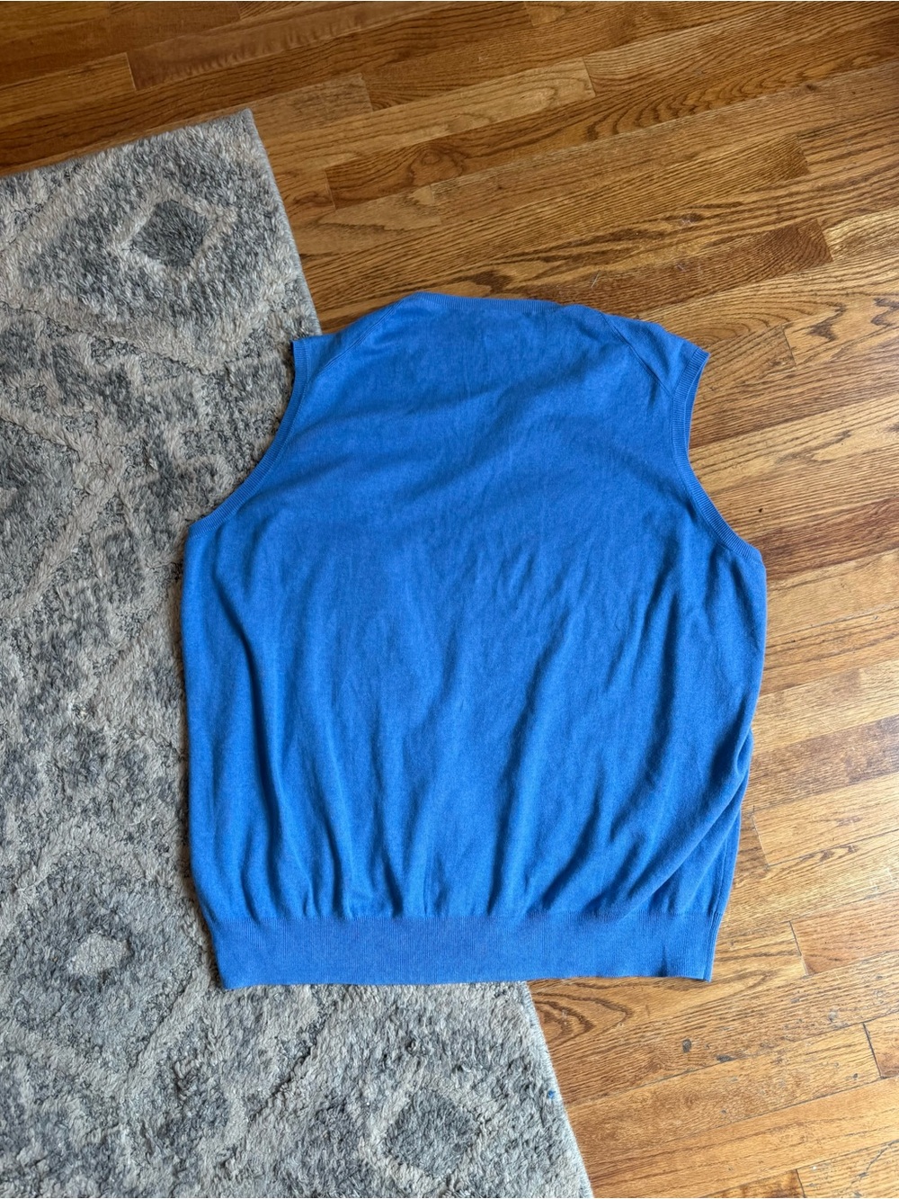 Polo by Ralph Lauren Blue V-Neck Sweater Vest 100%cotton 2XLB - Picture 5 of 5